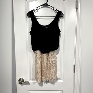 Lily rose, size medium, blue and pearl romper